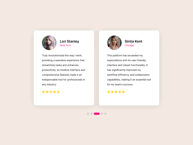 responsive testemonial carousel